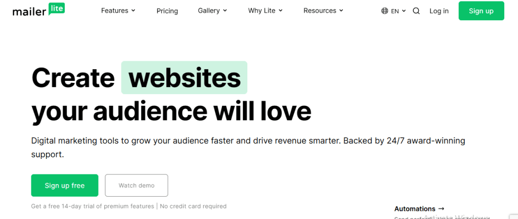 MailerLite – Affordable Email Marketing for Affiliates