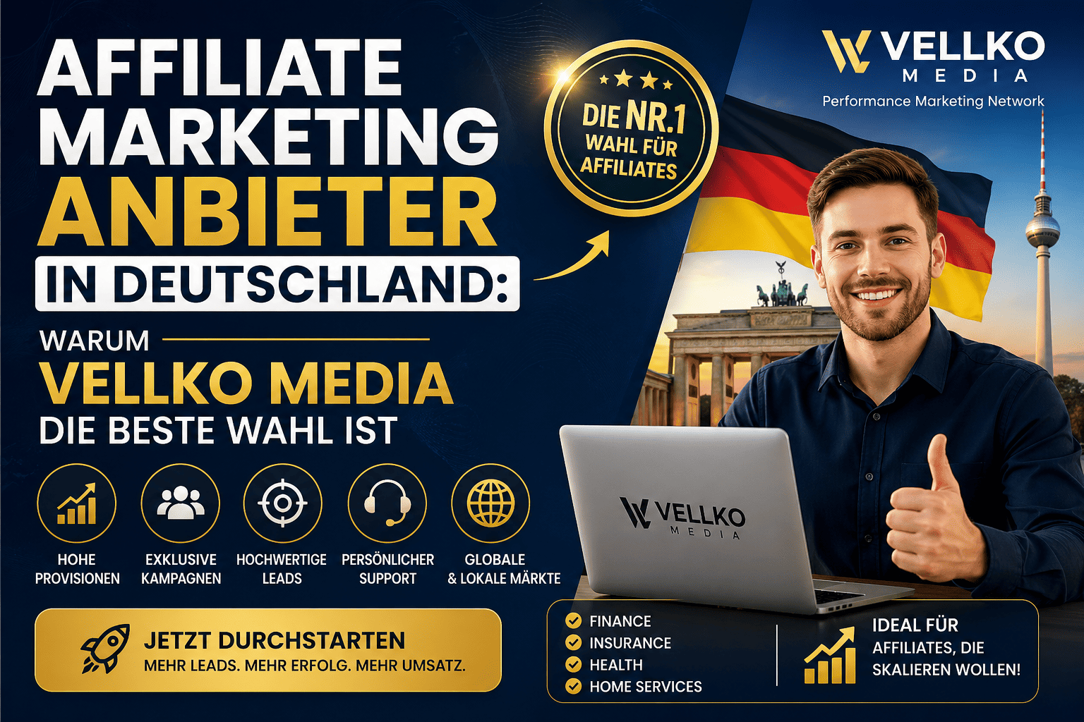 Affiliate Marketing Anbieter in Deutschland: Warum Vellko Media die beste Wahl ist