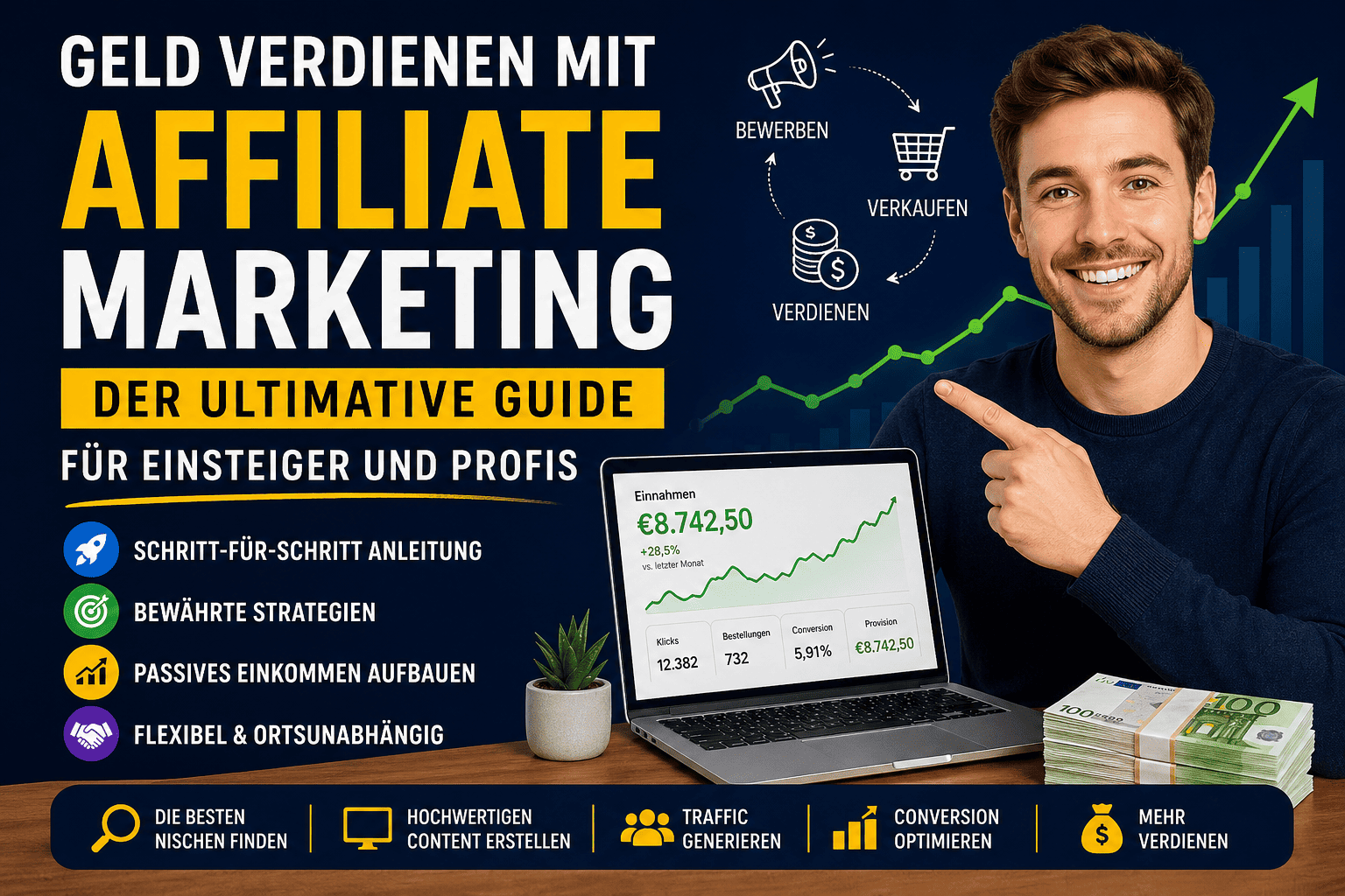 Geld verdienen mit Affiliate Marketing Der ultimative Guide für Einsteiger und Profis