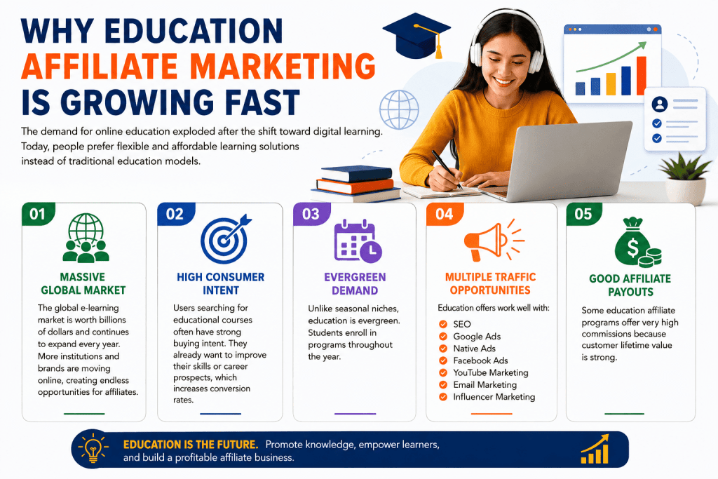 Why Online Education Affiliate Marketing Is Growing Fast