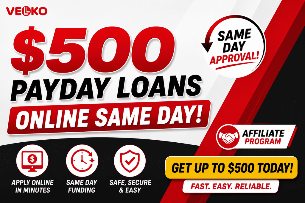 $500 Payday Loans Online Same Day Affiliate Program