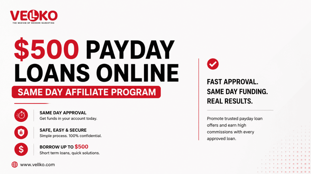 $500 Payday Loans Online Same Day Affiliate Program