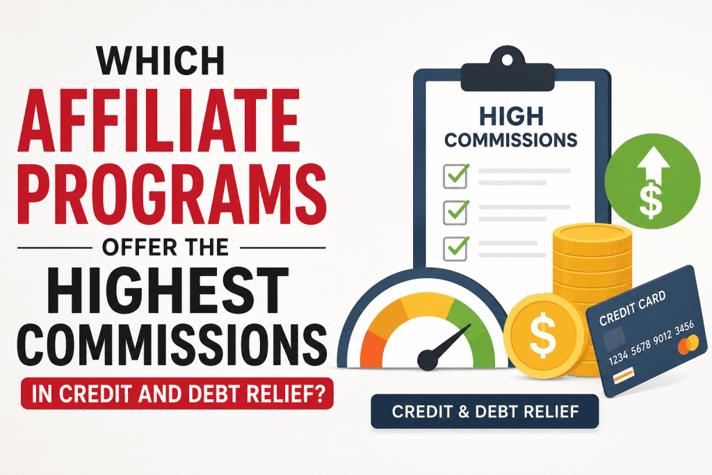 How can I start earning through Debt Relief Affiliate Programs (Guide 2026) 2 Affiliate Programs Offer the Highest Commissions in Credit and Debt Relief