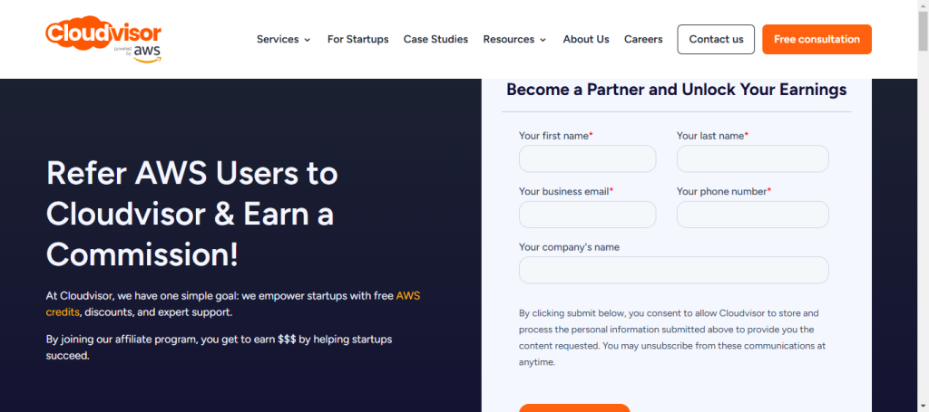 Cloudvisor Affiliate Program