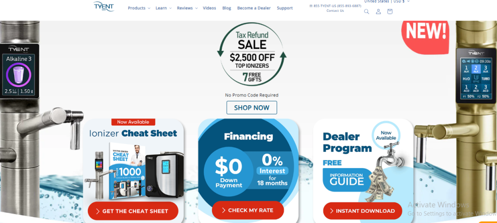 Tyent Water Ionizers