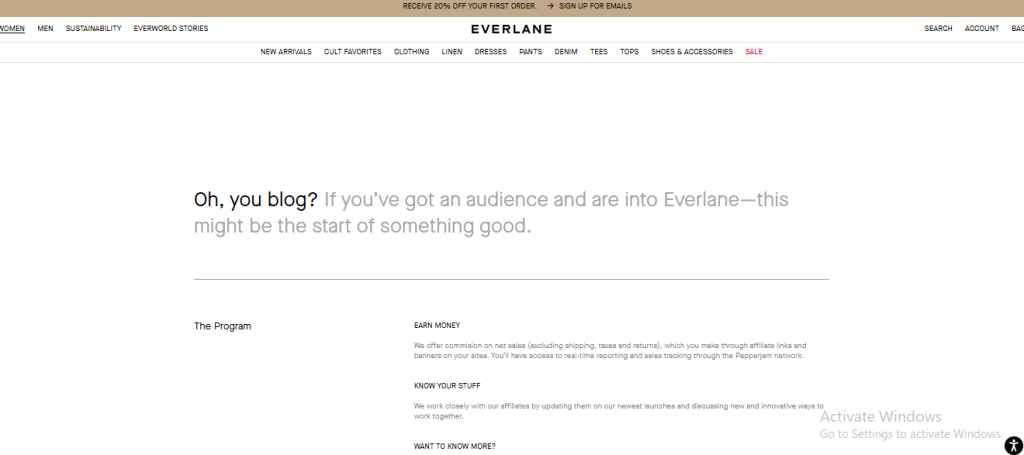 #16 Best Fashion Affiliate Programs in 2025 13 Everlane Affiliate Program