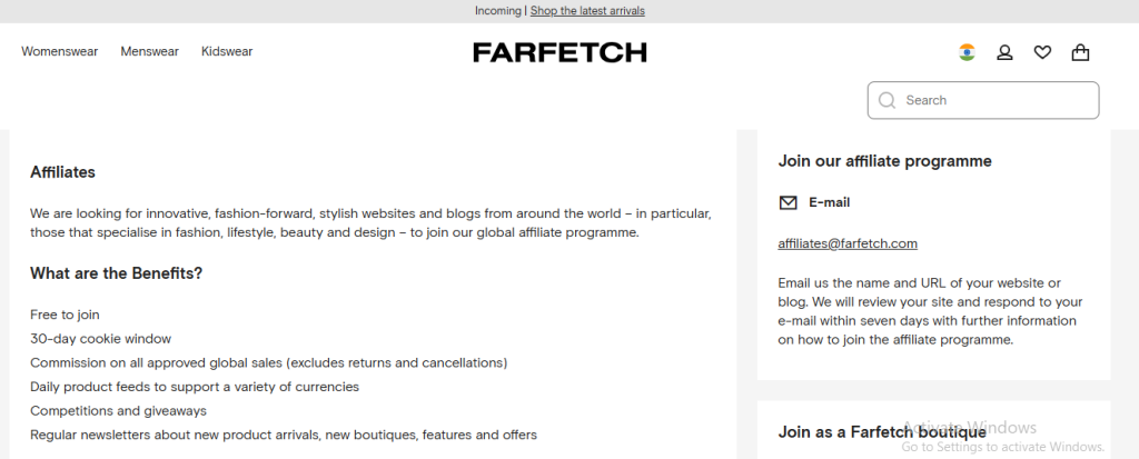 #16 Best Fashion Affiliate Programs in 2025 6 Farfetch Affiliate Program