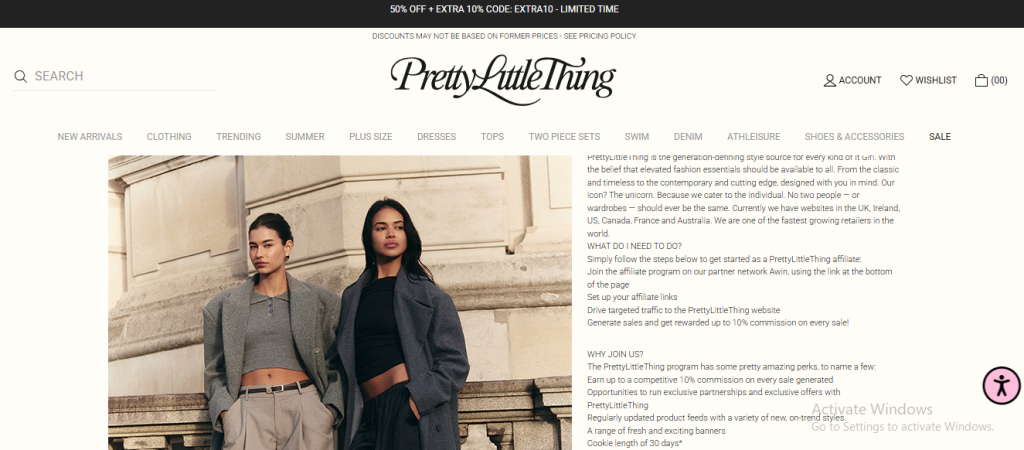 #16 Best Fashion Affiliate Programs in 2025 10 PrettyLittleThing Affiliate Program