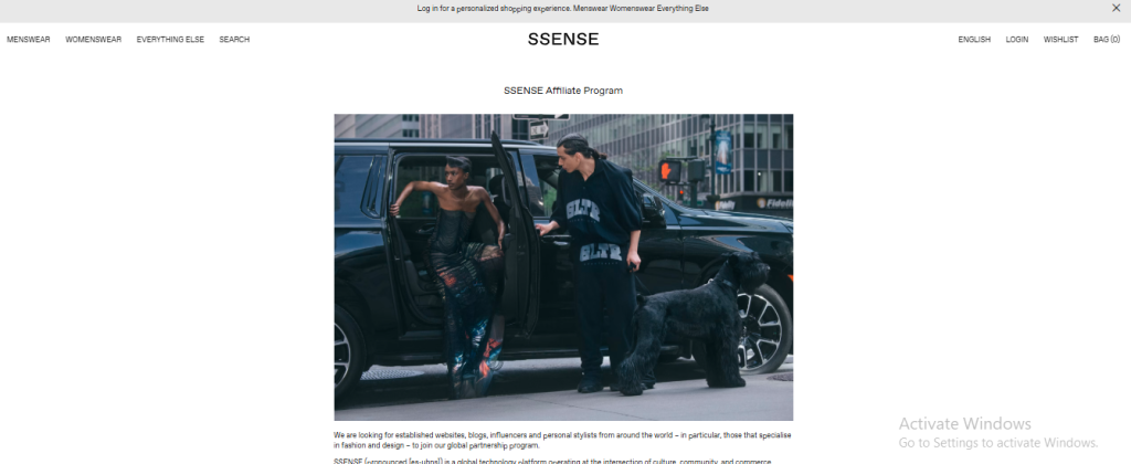 #16 Best Fashion Affiliate Programs in 2025 7  SSENSE Affiliate Program