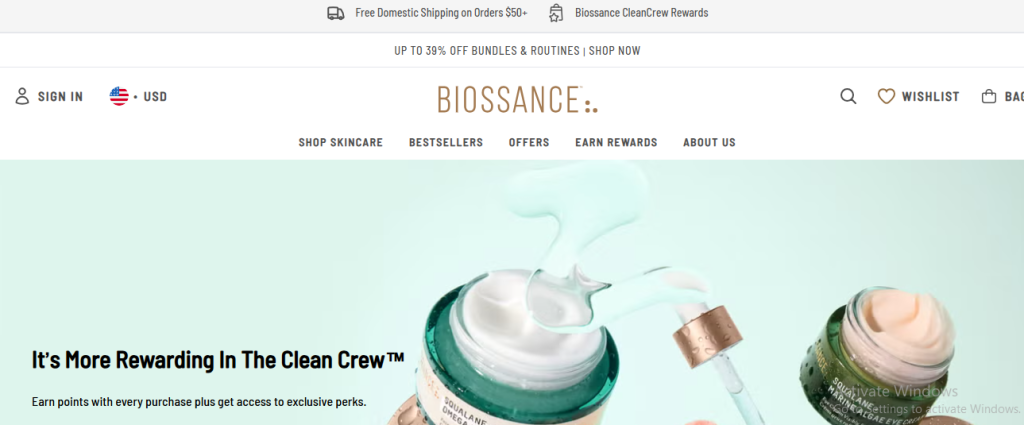 Biossance affiliate program